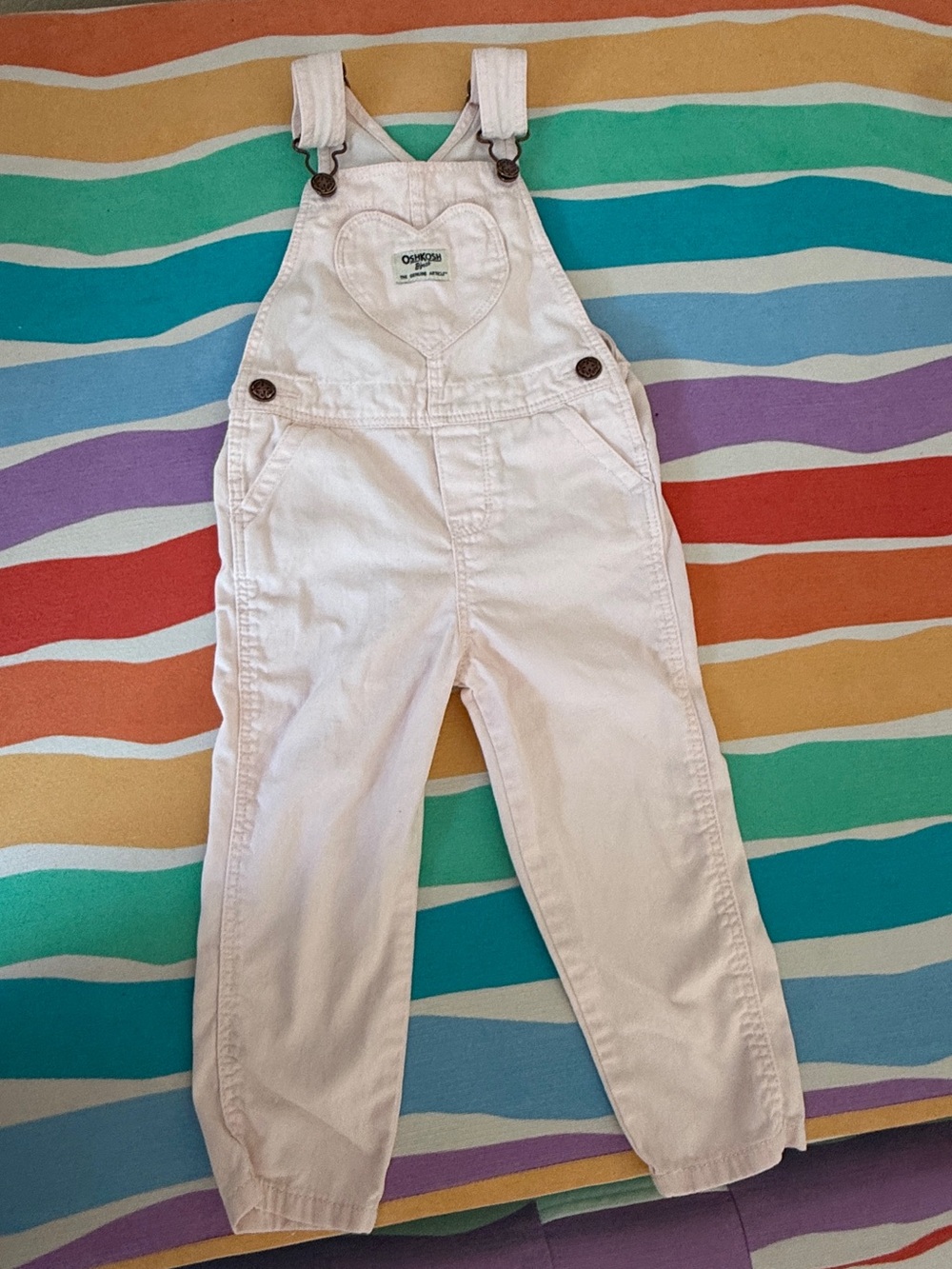 OshKosh B'gosh Pale Pink Toddler Overalls